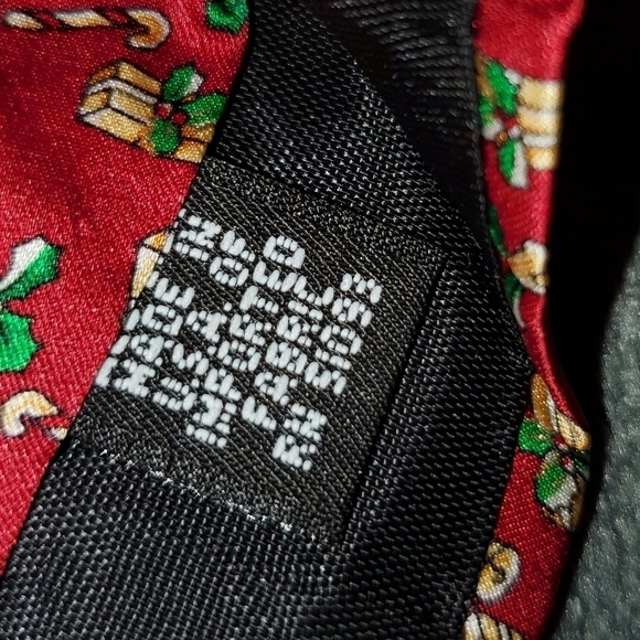 Christmas Necktie Red Presents, Bells, Candycanes - Picture 4 of 6